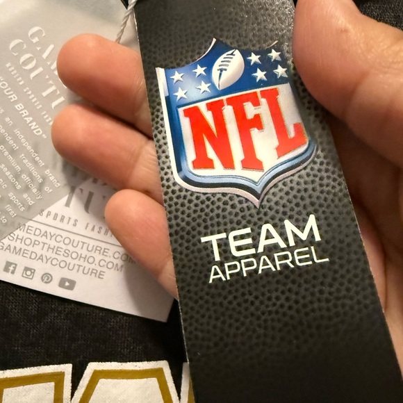 NFL Baltimore Ravens Game day Couture Football crewneck Small (oversized) - Picture 4 of 7